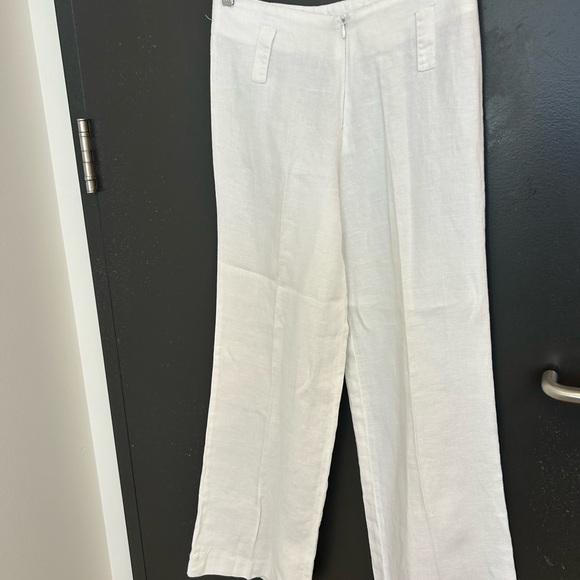 Alizia Amanti NWOT size 8 (see measurements!) Linen wide legged pants - Picture 4 of 12